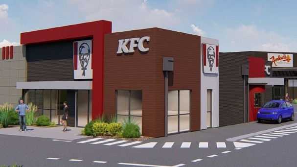 Artist impressions of a proposed KFC planned for Ferry Road, Southport on the Gold Coast