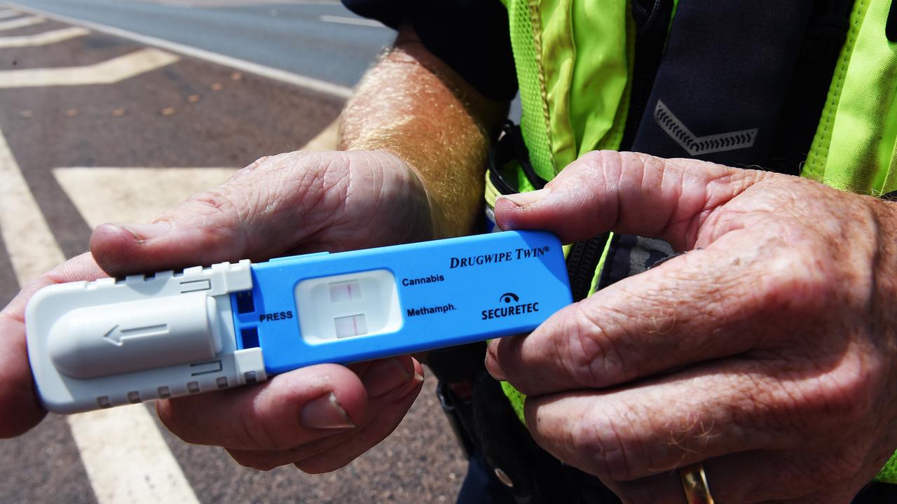 The man tested positive for meth while driving his children to school in Toowoomba.