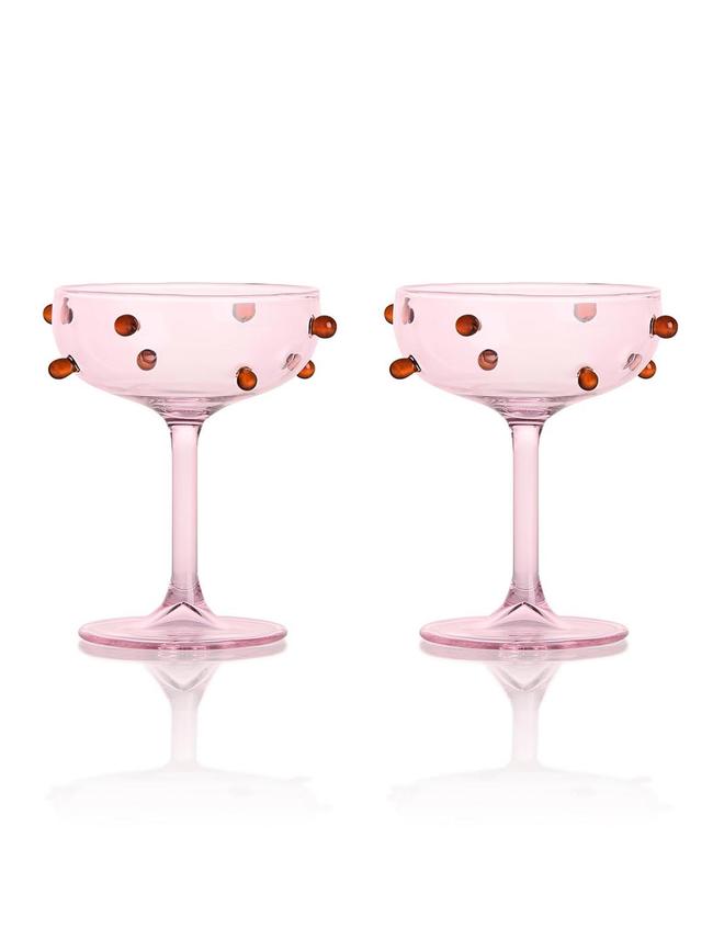 Maison Balzac Champagne Coupe $119 (sold as a set of 2). <b>Shop now from <a href="https://www.maisonbalzac.com/products/2-champagne-coupes-1" target="_blank">Maison Balzac</a></b>