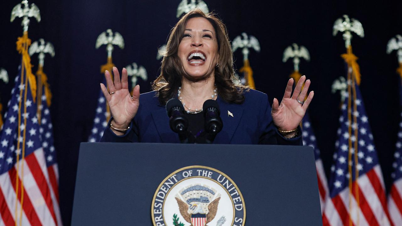 US Vice President and Democratic Presidential candidate Kamala Harris speaks at West Allis Central High School during her first campaign rally in Milwaukee, Wisconsin, on July 23, 2024. Picture: Kamil Krzaczynski/AFP