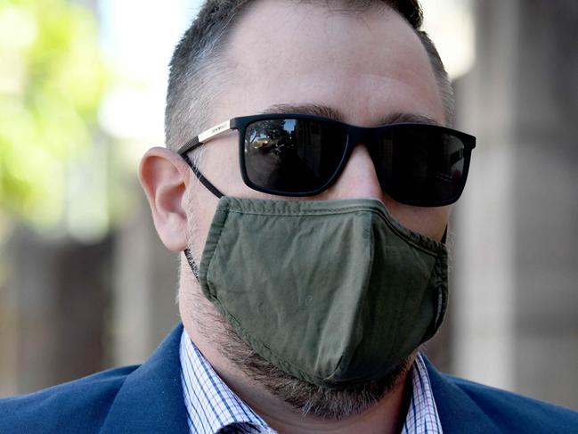 ADELAIDE, AUSTRALIA - NewsWire Photos FEBRUARY 7, 2022:  Stewart Iain Berry, another member of Brooker's pedophile ring and the one who allegedly forced Ben Waters to offend, pictured at Adelaide Magistrates Court. Picture: NCA NewsWire / Naomi Jellicoe