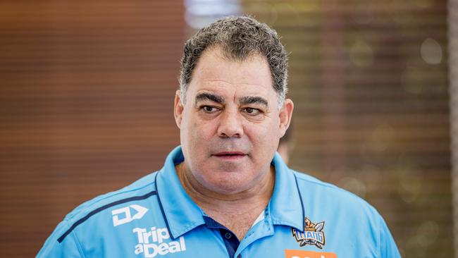 Meninga admits the Titans need to kickstart their season again ahead of Magic Round clash with Cronulla. Picture: Jerad Williams