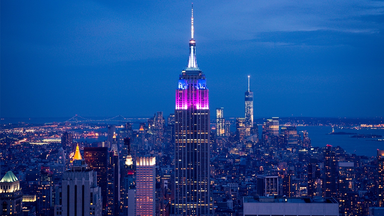 The Empire State Building still looms large on the New York City skyline.