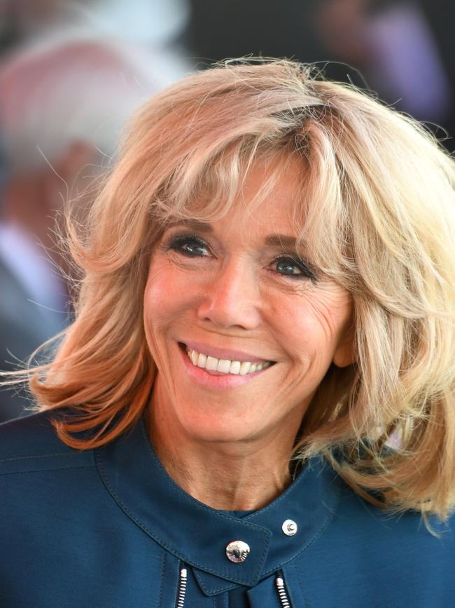 ‘Storybook journey’: Brigitte Macron in 2017. Picture: AFP