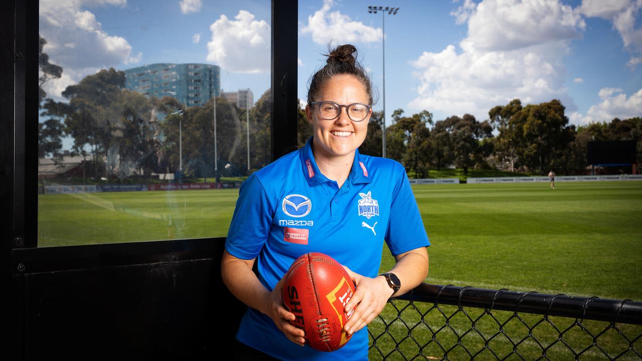 Emma Kearney is excited to work alongside new North Melbourne coach Alastair Clarkson. Picture: Mark Stewart