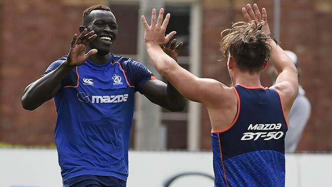 Majak Daw named to play against Essendon. Picture: Andy Brownbill