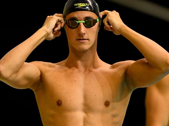 ADELAIDE, AUSTRALIA - APRIL 12: Cameron McEvoy of Australia prepares to race in the Men's 50 Metre Freestyle during day six of the 2016 Australian Swimming Championships at the South Australian Aquatic & Leisure Centre on April 12, 2016 in Adelaide, Australia. (Photo by Quinn Rooney/Getty Images)