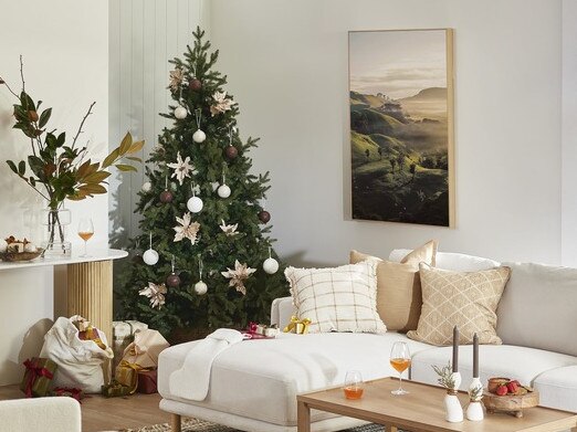 From classic and snow-covered trees to small tabletop decor trees, we’ve rounded up the best Christmas trees on the market now. Picture: Supplied.