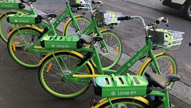 Hundreds of the Lime bikes are already on the streets of Sydney