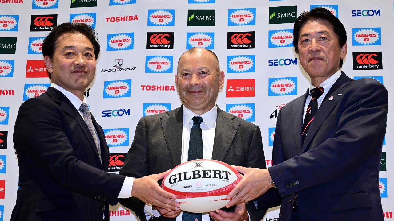 Jones has been officially unveiled as the new coach of Japan. (Photo by Atsushi Tomura/Getty Images)