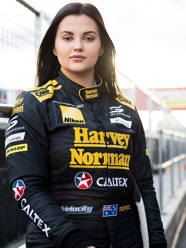 Renee Gracie is a racing car driver turned OnlyFans and AussieFans performer. Picture: Getty