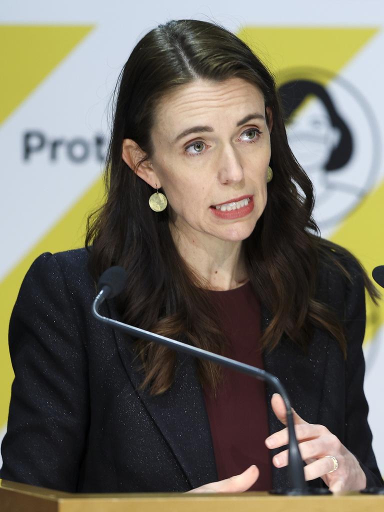 Carlson specifically lashed New Zealand Prime Minister Jacinda Ardern. Picture: Hagen Hopkins/Getty Images