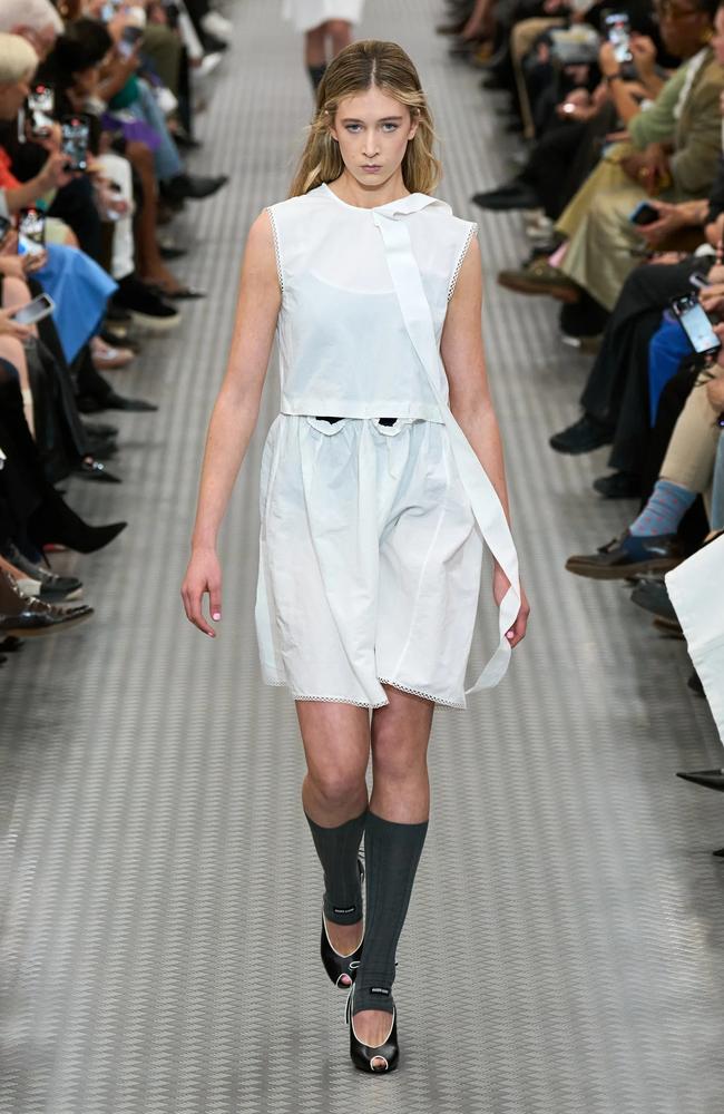 Sunday Rose Urban Kidman made her runway debut on the Miu Miu catwalk at Paris Fashion Week. Picture: Splash/Backgrid