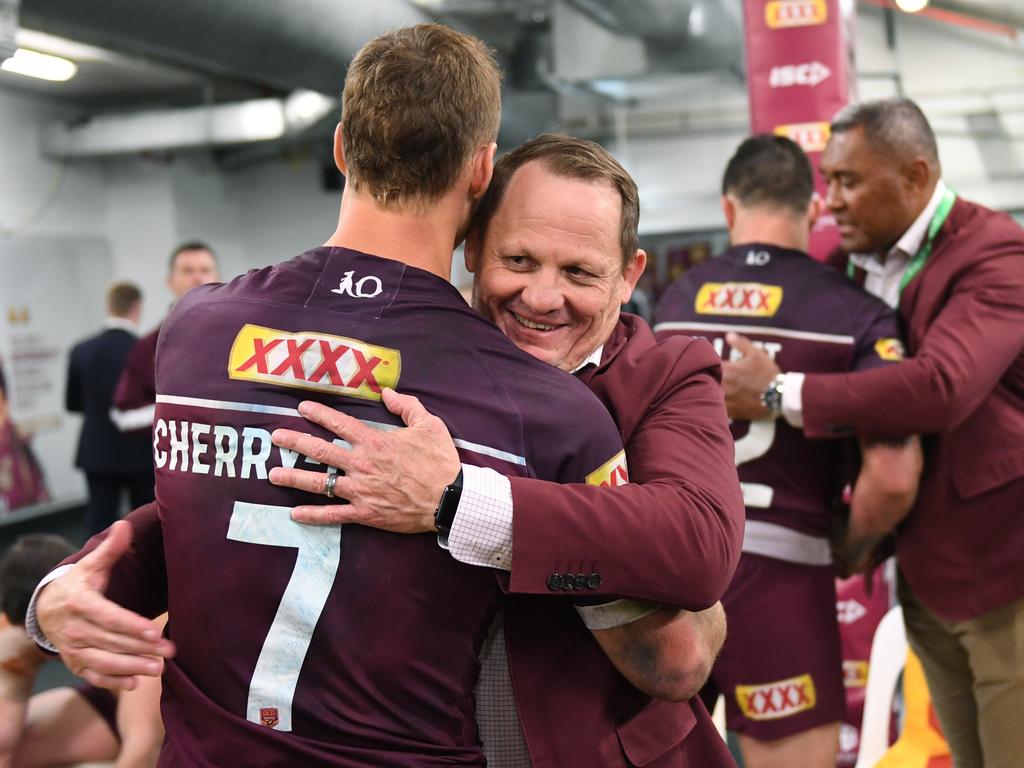 Daly Cherry-Evans and Kevin Walters. Picture: NRL Photos