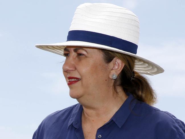 BRISBANE, AUSTRALIA - NewsWire Photos DECEMBER 22, 2022: Queensland Premier Annastacia Palaszczuk  during a press conference on the Gold Coast where she announced funding support for the 2024 Lifesaving World Championships. Picture: NCA NewsWire/Tertius Pickard