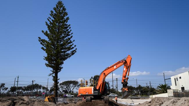 Level crossing removal works are underway in Bonbeach and Carrum. Picture: Penny Stephens