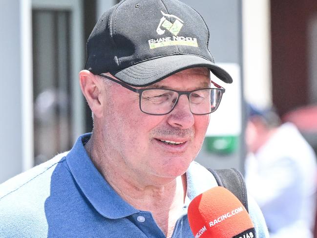 Shane Nichols after Climate Change won the Wilsons Real Estate 2YO Maiden Plate at Geelong Racecourse on December 07, 2023 in Geelong, Australia. (Photo by Reg Ryan/Racing Photos via Getty Images)