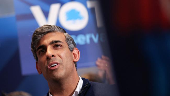 British Prime Minister Rishi Sunak is set for a monumental defeat. Picture: AFP