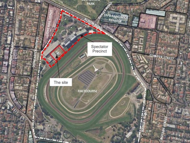 The proposed site of the Winx Stand.