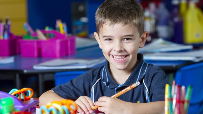 St John Vianney's Primary School prep student Asher, 5. Picture: Renae Droop