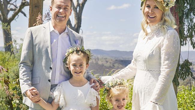 Grant and Chezzi Denyer celebrate their second wedding in Who magazine. Photo: Lawrence Furzey for WHO