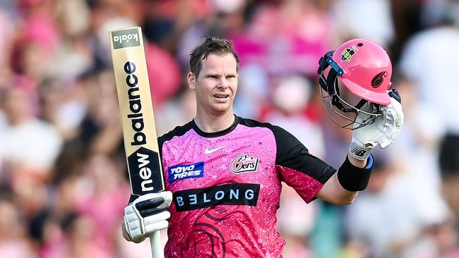 Steve Smith wants to keep playing until the 2028 Olympics following his stunning knock for the Sixers. Picture: Izhar Khan/Getty Images