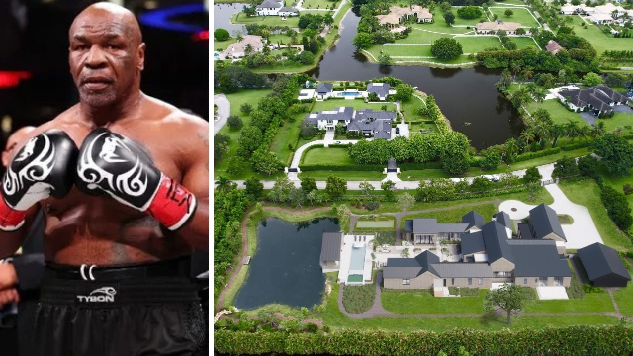 Glimpse inside Mike Tyson’s $20m megamansion. Picture: Getty; Supplied