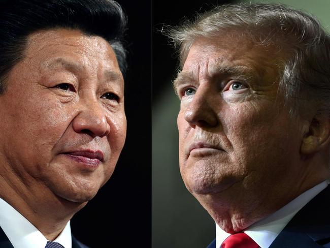 (COMBO) This combination of pictures created on May 14, 2020 shows recent portraits of   China's President Xi Jinping (L) and US President Donald Trump. - US President Donald Trump said on May 14, 2020, he is no mood to speak with China's Xi Jinping, warning darkly he might cut off ties with the rival superpower over its handling of the coronavirus pandemic. 