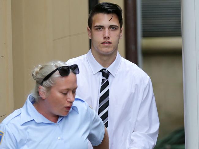 Bradley Brooks is accused of stabbing Greg Gibbins to death outside a pizza shop in April 2015. Picture: Christian Gilles