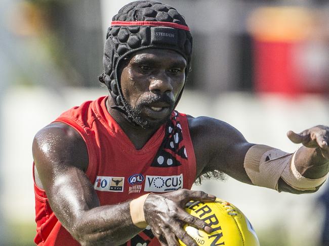 Harley Puruntatameri   as Crocs V Bombers at TIO Stadium . Pic Glenn campbell