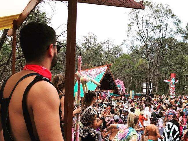 Festival goers at the Rabbits Eat Lettuce festival on Queensland's Southern Downs. Picture: Instagram