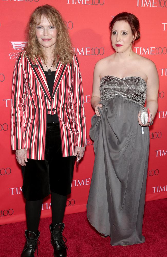 Mia and Dylan Farrow, who claims Allen assaulted her when she was a child. Picture: Neilson Barnard / Getty Images North America / AFP