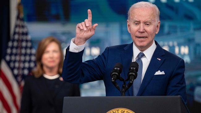 US President Joe Biden has spent months trying to reassure voters troubled by inflation. Picture: AFP