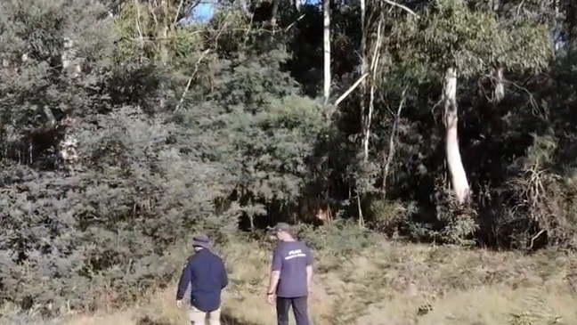 Police returned to Wonnangatta to continue their search for missing campers Russell Hill and Carol Clay. Supplied: Vic Pol.