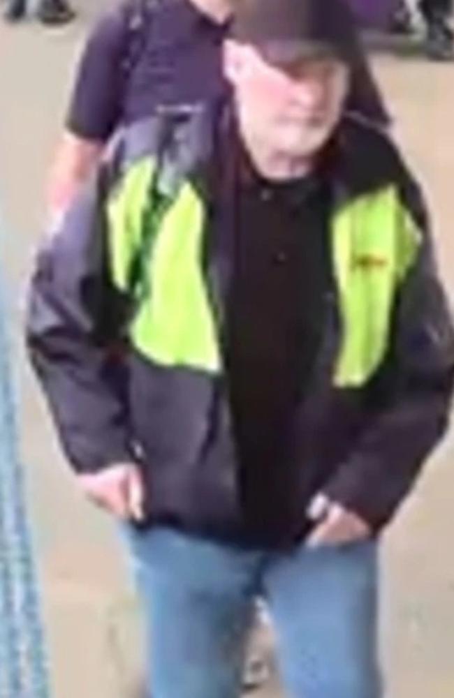 Bryce Grainger pictured in CCTV footage at Central Station. Picture: NSW Police