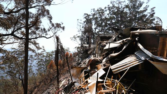 Binna Burra Lodge was destroyed in September’s Hinterland blaze which police have confirmed was accidentally lit but someone now identified - but who won’t be charged. Picture: NIGEL HALLETT