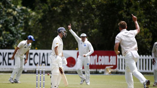 Action from the match between Valley and Northern Suburbs earlier this season. Picture: Tertius Pickard