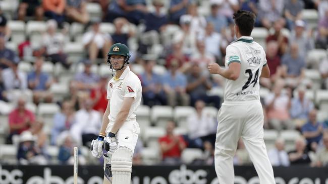 Cameron Bancroft chops on for 33 against Worcestershire. Picture: Getty