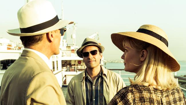 Viggo Mortensen, Oscar Isaac and Kirsten Dunst in a scene from film The Two Faces of January