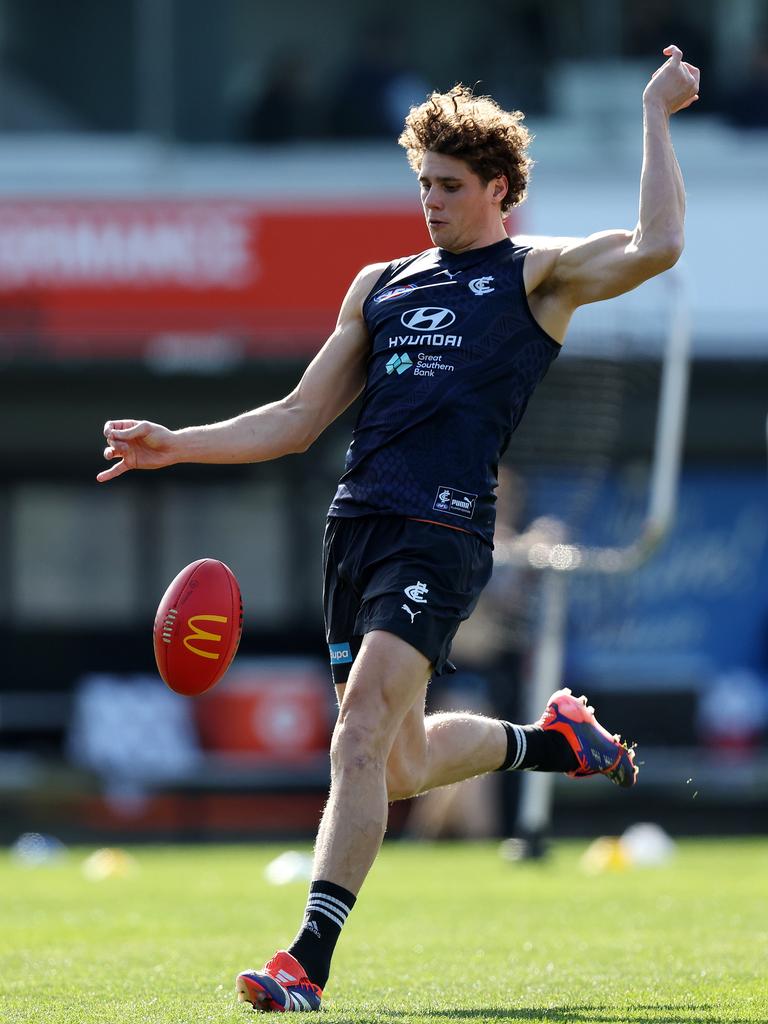 Charlie Curnow and the Blues will be licking their lips. Picture: Mark Stewart