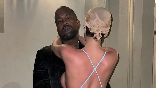 Bianca Censori and Kanye West seen in photos posted to Instagram. Picture: @arkangel/Instagram