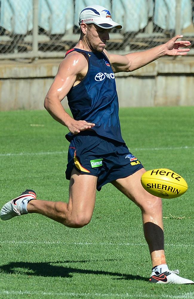 Brodie Smith prepared to take a punt as he loads up torpedoes