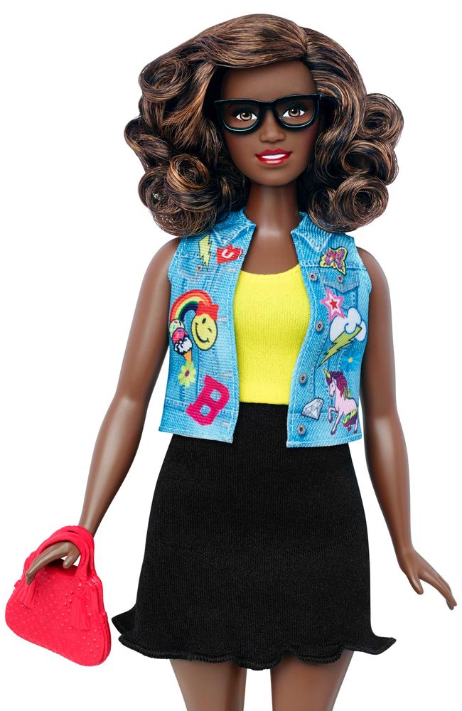 This photo provided by Mattel shows a new, curvy Barbie Fashionista doll introduced in January 2016. Mattel, the maker of the famous plastic doll, said it will start selling Barbie’s in three new body types: tall, curvy and petite. She’ll also come in seven skin tones, 22 eye colours and 24 hairstyles. (Mattel via AP)