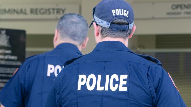 NT Police arrested a teenage boy who allegedly stole a vehicle with a dog inside. Picture: Glenn Campbell