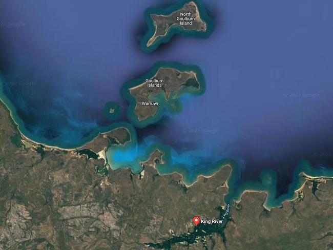 King River, in West Arnhem Land, at the top of the Northern Territory. Picture: Google Maps