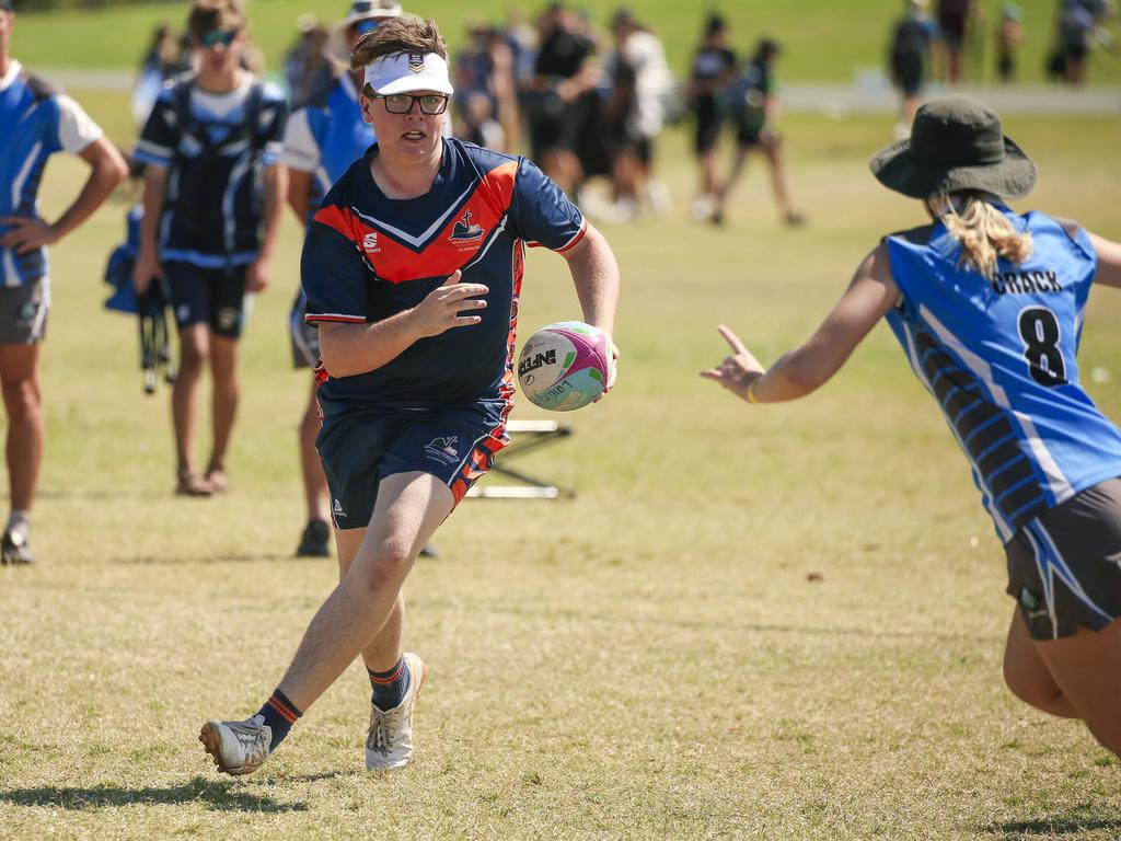 McCauley College V Laidley State High at the 2024 Gold Coast Titans All Schools Touch Football Picture: Glenn Campbell