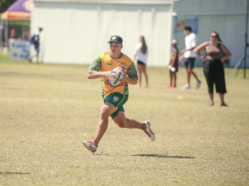 Marsden State High V St Brendans at the 2024 Gold Coast Titans All Schools Touch Football Picture: Glenn Campbell