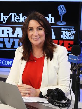 Miranda Devine on Miranda Live. Picture: Brett Costello