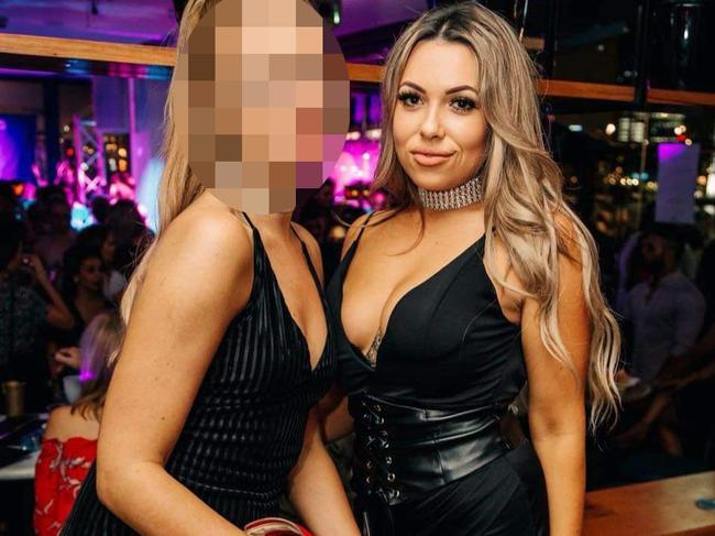 Sonja Christian (right) was caught by police with cocaine in her bra.