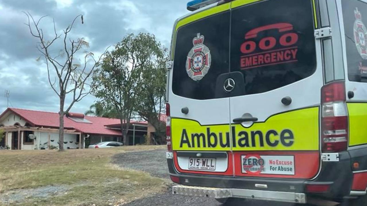 A man has died after his tractor rolled on private property on Gympie's Southside.